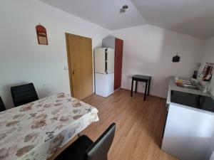 Kuchyň nebo kuchyňský kout v ubytování Apartma Patricija - big apartment for 6