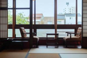 Istumisnurk majutusasutuses Japanese Machiya kanazawa private villa Asanogawa