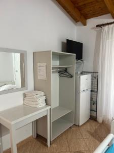 Kuchyň nebo kuchyňský kout v ubytování Hotel Portokali