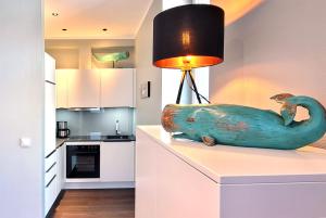 Η κουζίνα ή μικρή κουζίνα στο Warnemünde Fischer`s Hus 10139