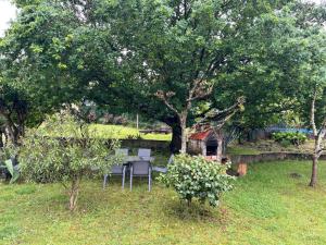 Ogród w obiekcie A Casiña - Casa Rural en la Ribeira Sacra, Galicia