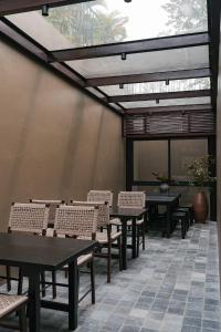 Posezení v ubytování TOKI Ecolodge Cao Răm