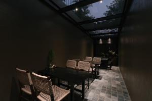 Posezení v ubytování TOKI Ecolodge Cao Răm