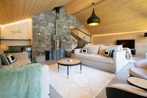 Χώρος καθιστικού στο Chalet Coco - Luxury Chalet Morzine