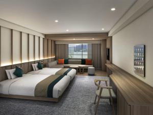 The Pulse Kirishima- Opening in 16th Aug 2025客房内的一张或多张床位