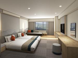 The Pulse Kirishima- Opening in 16th Aug 2025客房内的一张或多张床位