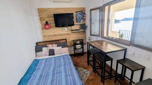 TV a/nebo společenská místnost v ubytování Paradies Apartments Prizba