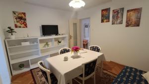 TV a/nebo společenská místnost v ubytování Apartments Gabriela