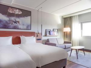 Postel nebo postele na pokoji v ubytování Radisson Blu Airport Hotel, Oslo Gardermoen