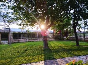A garden outside La Toscana