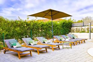 Villa David - NEW - first renting - for 9 person外面的花园