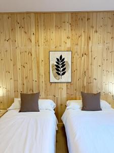 Postel nebo postele na pokoji v ubytování Cau de Serra "Tu refugio en la naturaleza"