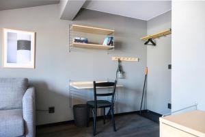Istumisnurk majutusasutuses Blomlöfs Hotell Saltö
