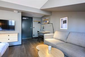 Istumisnurk majutusasutuses Blomlöfs Hotell Saltö