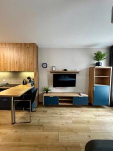TV a/nebo společenská místnost v ubytování Platon Residence Apartments