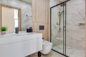 Koupelna v ubytování Apartina Boutique Suites