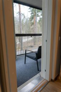 Balkón nebo terasa v ubytování Beautifully furnished family apartment - parking, sauna, balcony