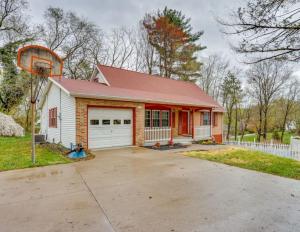 a home with a basketball hoop in the driveway at University Villa near Bucknell with Pool in Lewisburg