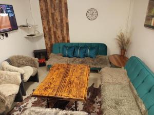 Posezení v ubytování Apartmán Ústie