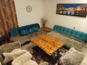 Posezení v ubytování Apartmán Ústie