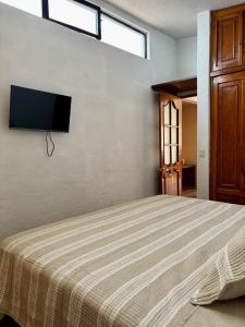 Μια τηλεόραση ή/και κέντρο ψυχαγωγίας στο Comfy apartment with big terrace