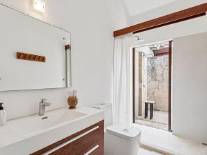 Bagno di Blue Iguana, steps from the beach Playa Langosta