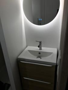 Koupelna v ubytování STUDIO à ROUILLON