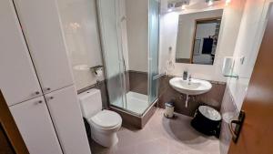 Koupelna v ubytování Paradies Apartments Prizba