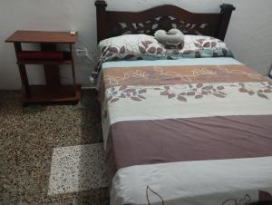 Katil atau katil-katil dalam bilik di Habitación - Valledupar