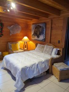 Katil atau katil-katil dalam bilik di Chalet Mattéo
