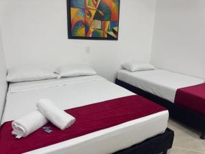 Postel nebo postele na pokoji v ubytování Angel Mari a Doradal + 15 fotografií
