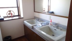 Koupelna v ubytování Funky Monkey Lodge, Myoko ファンキーモンキーロッジ 妙高