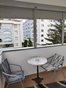 Balkón nebo terasa v ubytování Banja Koviljaca Centar Apartman