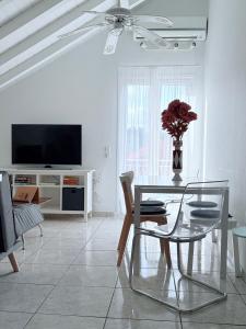 A television and/or entertainment centre at Angel Apartment Még 15 kép