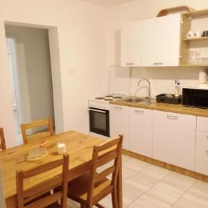 Eldhús eða eldhúskrókur á Apartmaji BORŠTNER