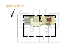 Půdorys ubytování Chalet Rivendell - GRIWA RENT AG