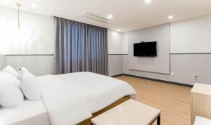 TV a/nebo společenská místnost v ubytování HOTEL bonito