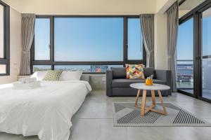 Cama o camas de una habitación en 河海之間 Between River and Sea