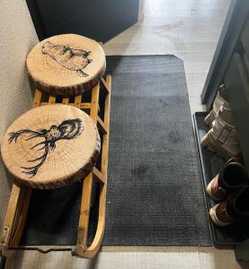 Posezení v ubytování Appartement ambiance chalet Avoriaz