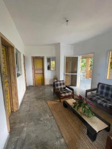 Ruang duduk di Sara Lodge Appartement