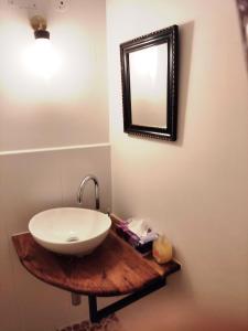 Koupelna v ubytování Ferienwohnung Asparn + 2 fotografie