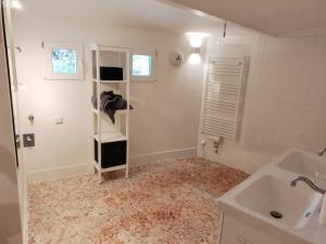 Koupelna v ubytování Ferienwohnung Asparn