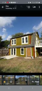 a picture of a house with a photo of it at Il Nido (The Nest) in Aransas Pass