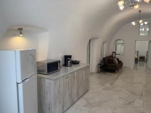 Eldhús eða eldhúskrókur á Hotel Hellas