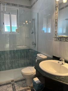 Koupelna v ubytování Hostal Quinto Pino