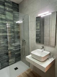 Koupelna v ubytování Hostal Quinto Pino