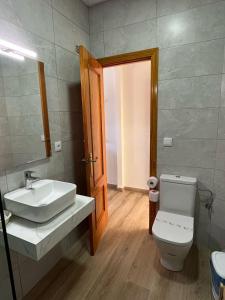 Koupelna v ubytování Hostal Quinto Pino