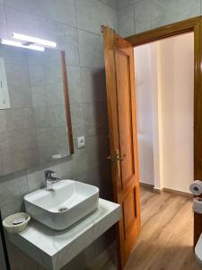 Koupelna v ubytování Hostal Quinto Pino