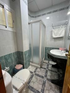 Koupelna v ubytování Hostal Quinto Pino