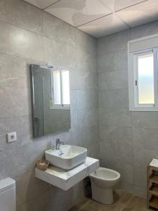 Koupelna v ubytování Hostal Quinto Pino